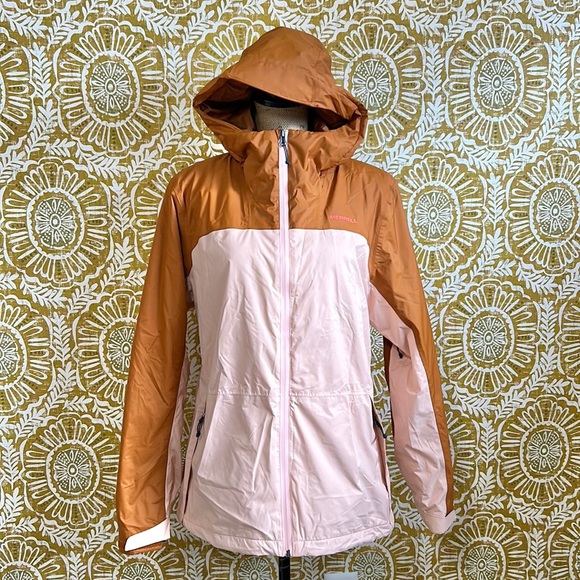Merrell Women’s Fallon 4.0 Colorblock Hooded Insulated Rain Zip Jacket size L - Picture 5 of 14